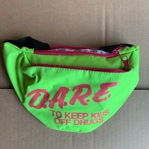 Lime green DARE fanny pack